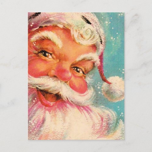 Vintage Santa Claus Holiday Postcard