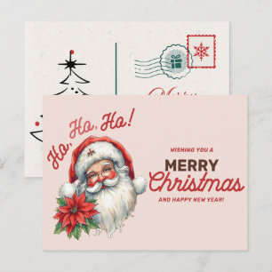 Vintage Santa Claus Holiday Postcard