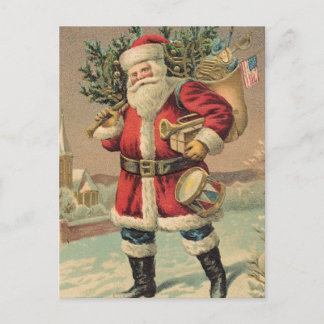 Vintage Santa Claus Holiday Postcard