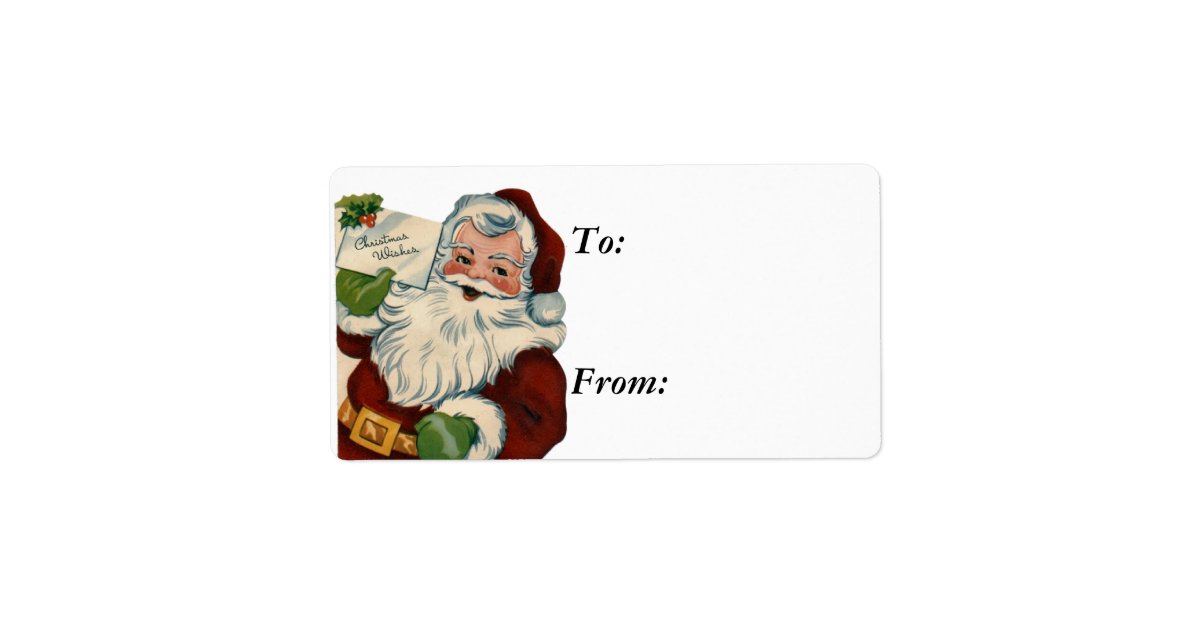 Vintage Santa Claus Labels | Zazzle.com