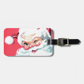 Vintage Santa Claus Luggage Tag
