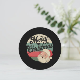 Vintage Santa Claus Merry Christmas Face Old Holiday Card