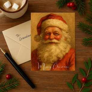 Vintage Santa Claus Merry Christmas Postcard