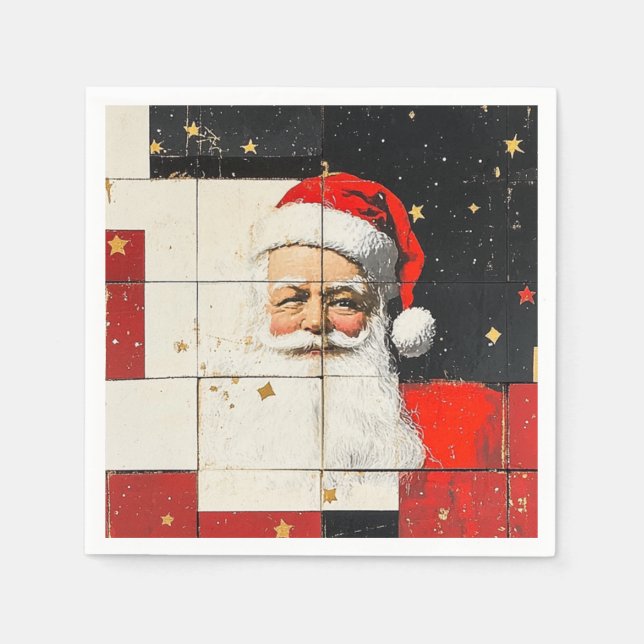 Vintage Santa Claus Napkins (Front)