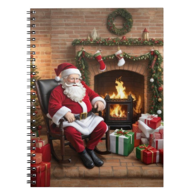 Vintage Santa Claus Notebook (Front)
