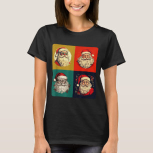 Vintage Santa Claus P Art - Retro Funny Christmas  T-Shirt