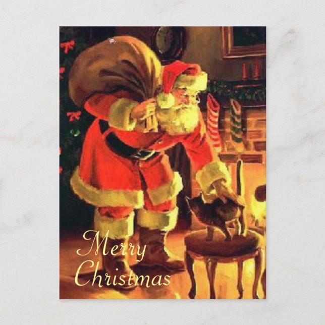 Vintage Santa Claus Postcard (Front)