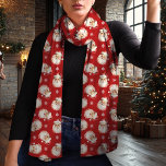 Vintage Santa Claus Red Christmas Scarf<br><div class="desc">Get into the holiday spirit with this charming vintage Santa Claus Christmas scarf. Featuring a nostalgic watercolor Santa pattern on a festive red background, this scarf adds a classic touch to any winter outfit. Made from lightweight chiffon, it’s perfect for layering while staying cozy and stylish. Whether for a festive...</div>