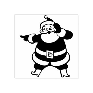 Vintage Santa Claus Rubber Stamp