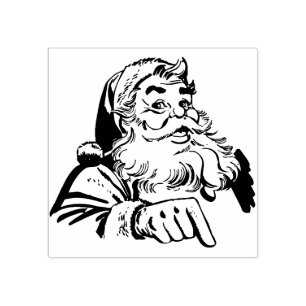 Vintage Santa Claus Rubber Stamp