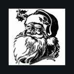 Vintage Santa Claus Rubber Stamp<br><div class="desc">Classic design with santa's face.</div>