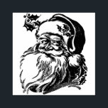 Vintage Santa Claus Rubber Stamp<br><div class="desc">Classic design with santa's face.</div>