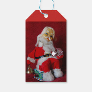 Vintage Santa Claus Toy Gift Tags
