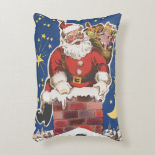 Vintage Santa Claus, Twas Night Before Christmas Accent Pillow