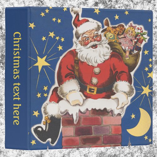 Vintage Santa Claus Twas Night Before Christmas Binder