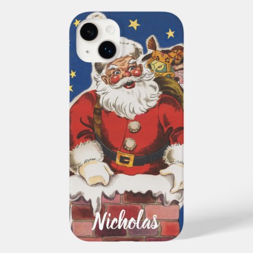 Vintage Santa Claus Twas Night Before Christmas Case_Mate iPhone 14 Plus Case