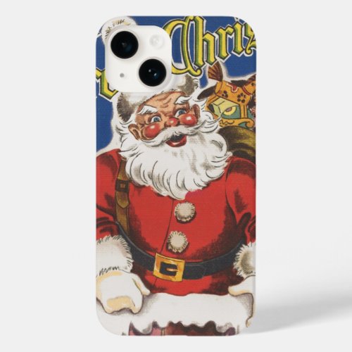 Vintage Santa Claus Twas Night Before Christmas Case_Mate iPhone 14 Case