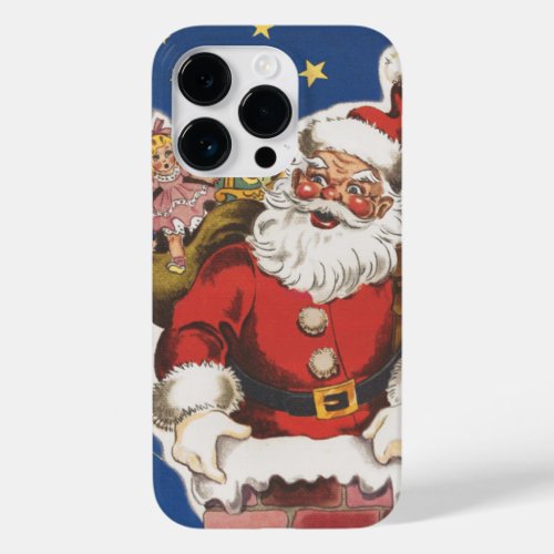 Vintage Santa Claus Twas Night Before Christmas Case_Mate iPhone 14 Pro Case