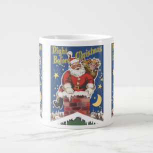 Vintage Santa Claus, Twas Night Before Christmas Giant Coffee Mug
