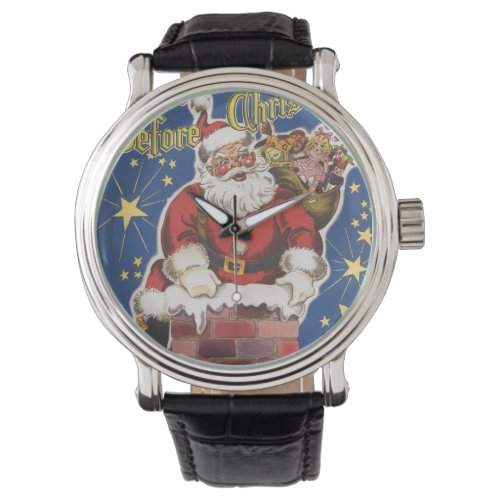 Vintage Santa Claus Twas Night Before Christmas Watch