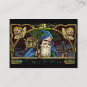 Vintage Santa Claus with Toys 3 Business Card