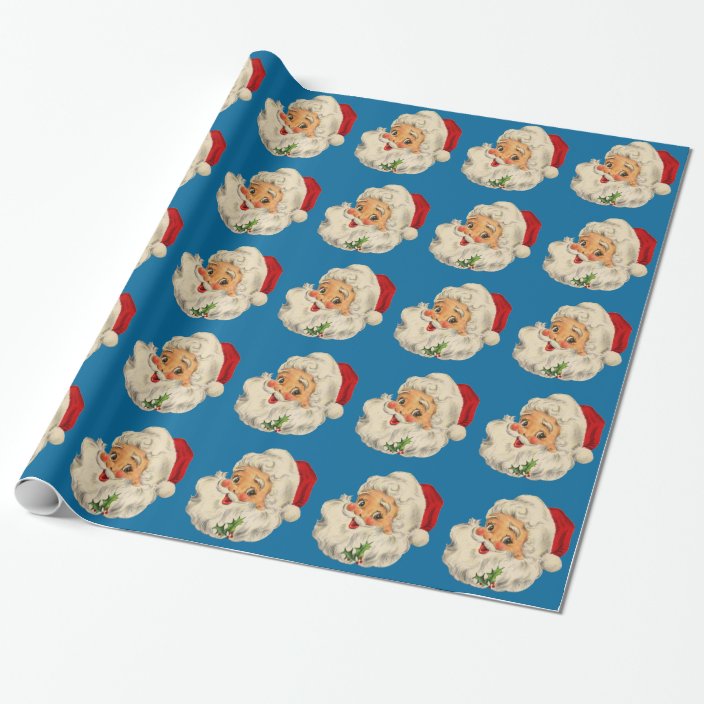 Vintage Santa Claus Wrapping Paper Zazzle vintage-santa-claus-wrapping-paper-zazzle