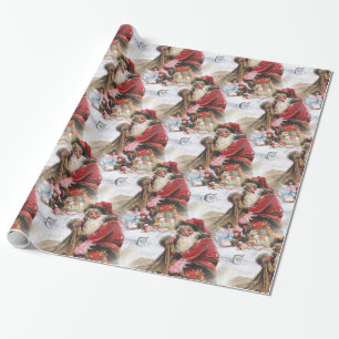 Vintage Santa Claus Wrapping Paper