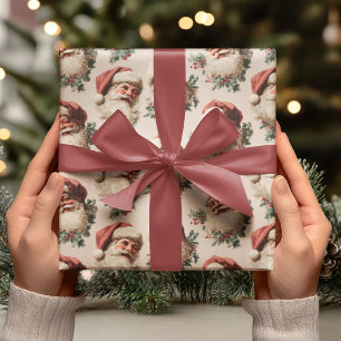 Vintage Santa Claus Wrapping Paper