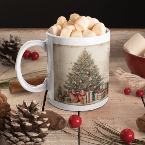 Vintage Santa Clause Christmas Coffee Mug