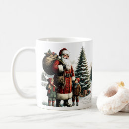 Vintage Santa Coffee Mug