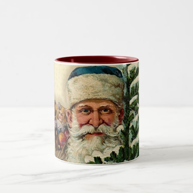 Vintage Santa: Coffee Mug (Center)