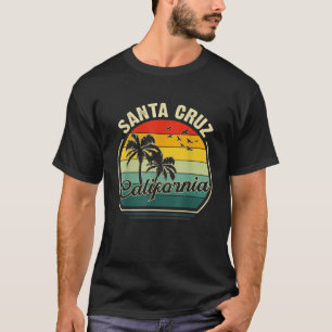 Vintage Santa Cruz Beach California Summer Sunset T-Shirt
