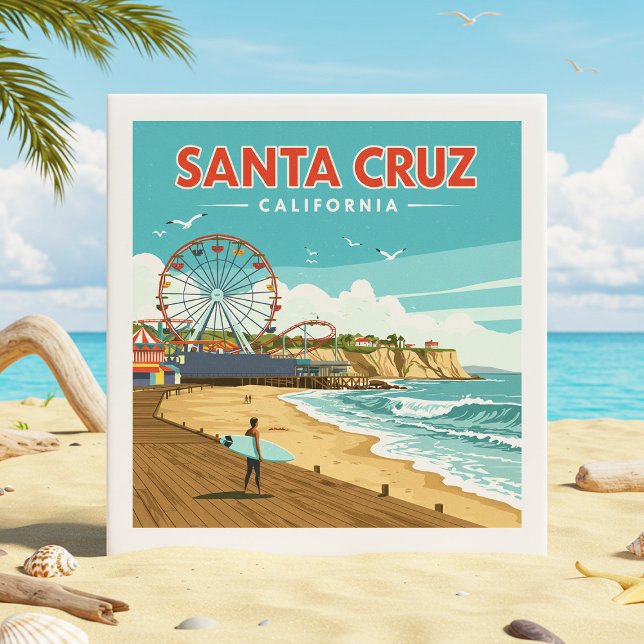 Vintage Santa Cruz California Ceramic Tile (Creator Uploaded)