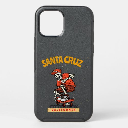 Vintage Santa Cruz California Skeleton Skateboarde OtterBox Symmetry iPhone 12 Pro Case