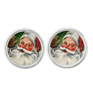 Vintage Santa Cufflinks