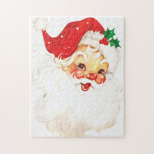 Vintage Santa Cute Xmas Christmas Puzzle