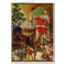 Vintage Santa, Elves and Gnomes Christmas Card