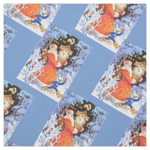 Vintage Santa Fabric