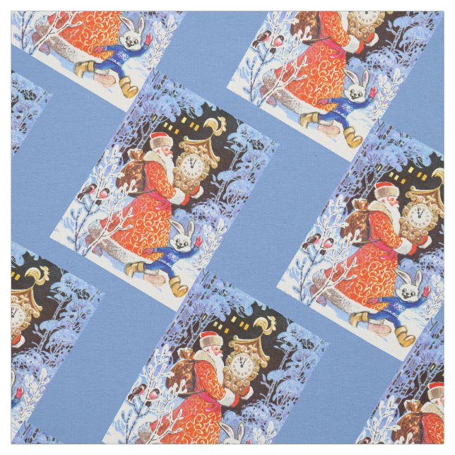 Vintage Santa Fabric (Swatch)