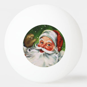 Vintage Santa Face 1 Ping-Pong Ball