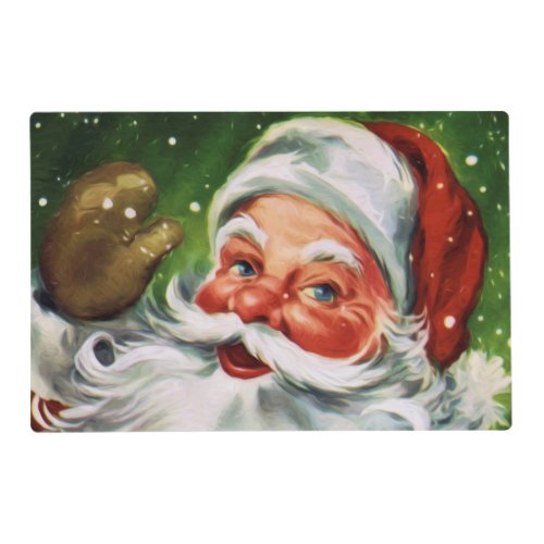 Vintage Santa Face 1 Placemat