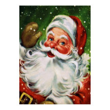 Vintage Santa Face 1