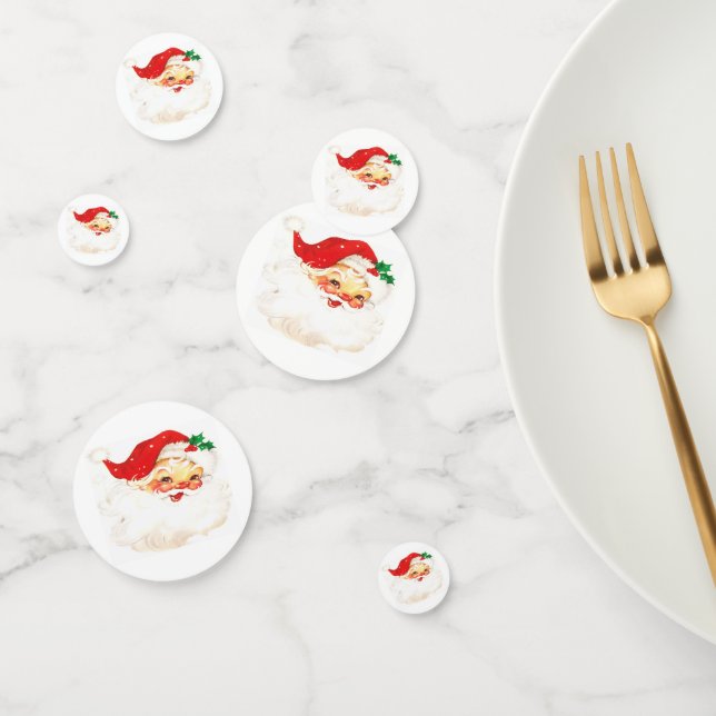 Vintage Santa Face Confetti (Group)