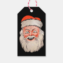 Vintage Santa Face Gift Tags