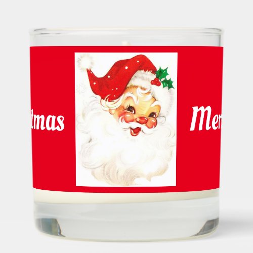 Vintage Santa Face Scented Jar Candle