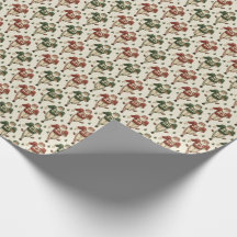 Vintage Santa Football Wrapping Paper