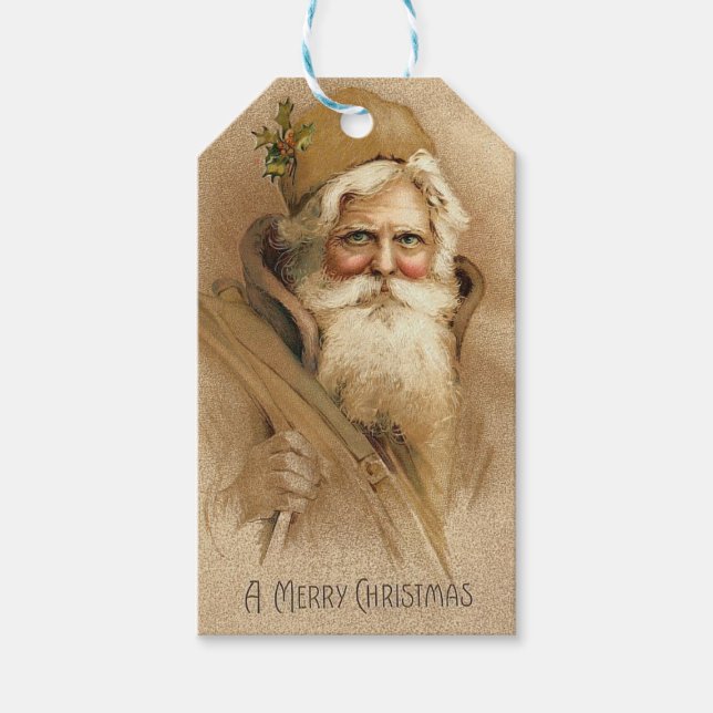 Vintage Santa Gift Tags (Front)