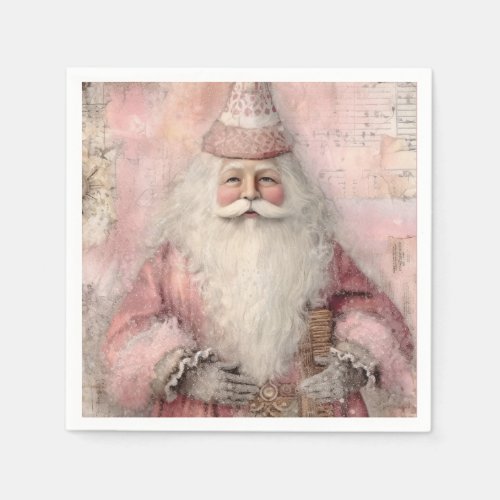 Vintage Santa Holiday Napkins