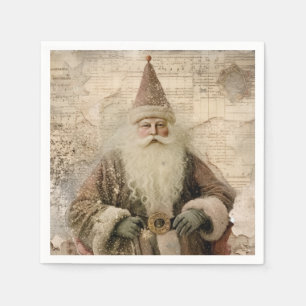 Vintage Santa Holiday Napkins