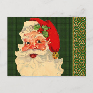Vintage Santa Holiday Postcard